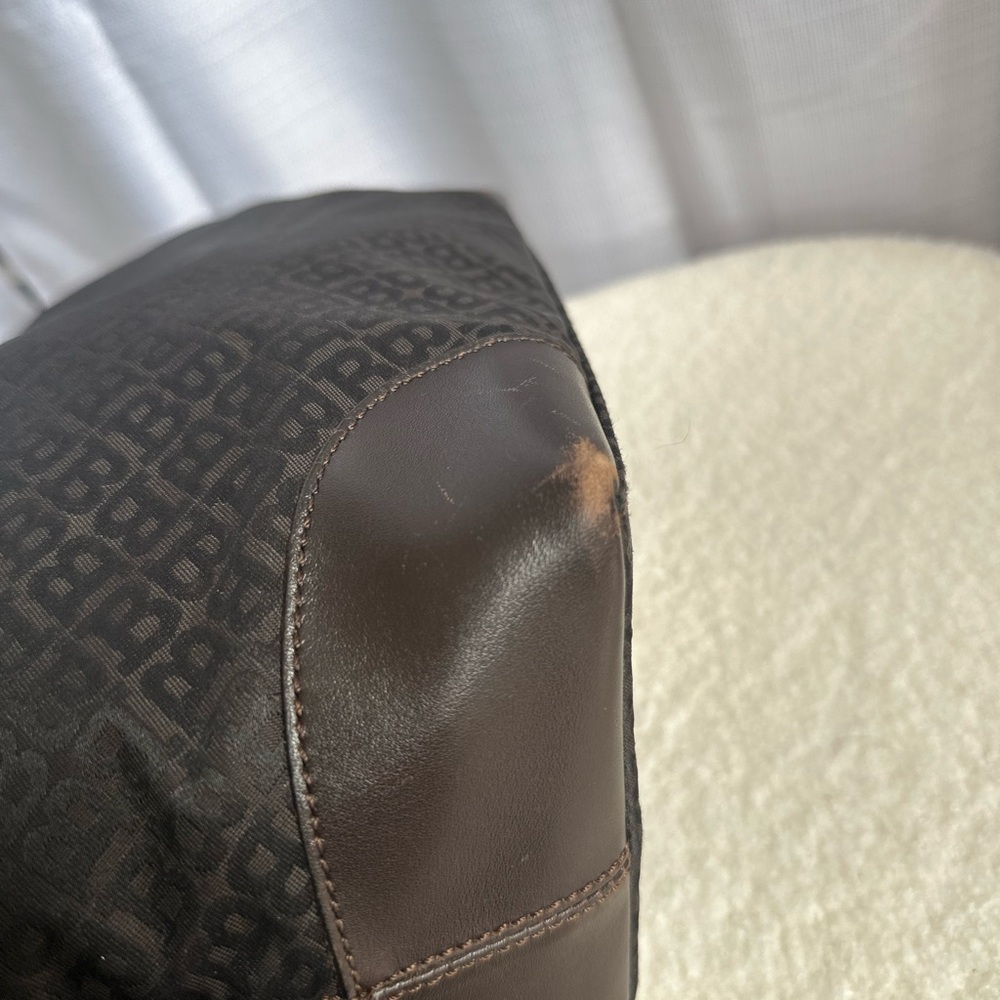 Vintage Bally Monogram Jacquard Canvas Tote - Picture 12 of 17